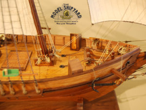 Harvey Custom Wooden Scale Model Ship For Sale Forecastle